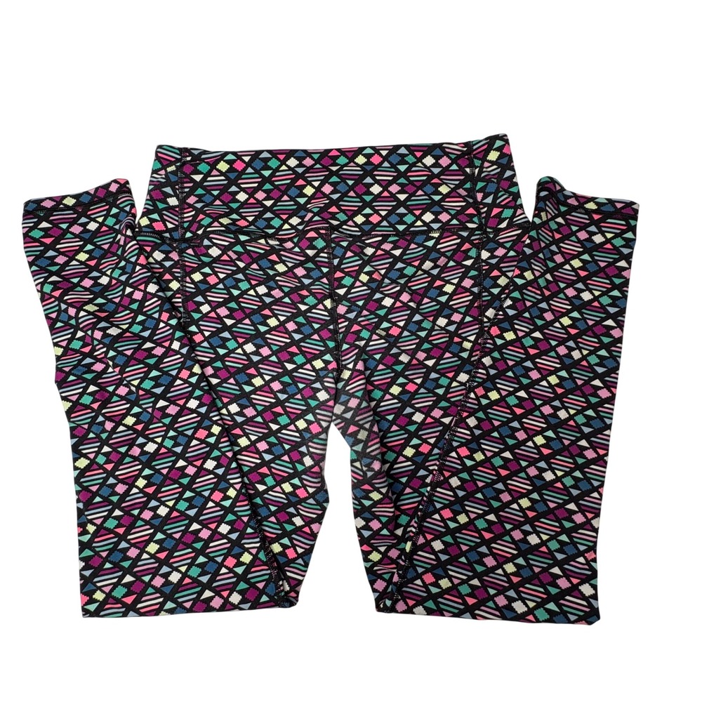 Victorias Secret VSX Sport Knockout Leggings Geometric Diamond Print Womens L